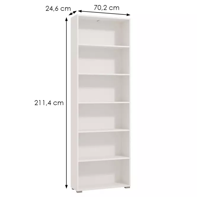 Regál Tomar 6 biely 11011440,5