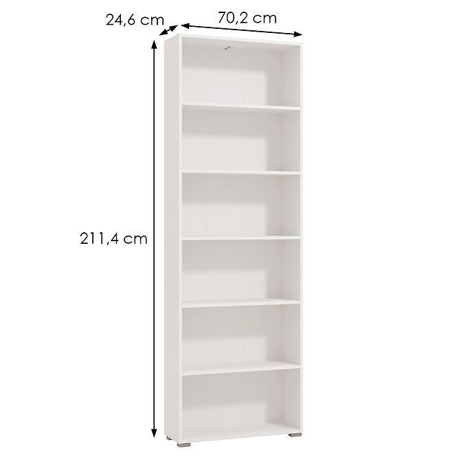 Regál Tomar 6 biely 11011440,5