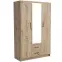 Skriňa Pino 1 120,2cm  so zrkadlom – dub artisan, trojdverová, zásuvky