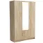 Skriňa Pino 1 120,2cm  so zrkadlom – sonoma, trojdverová, zásuvky