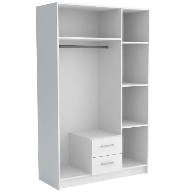 Skriňa Pino 1 120,2cm  so zrkadlom – sonoma, trojdverová, zásuvky,4