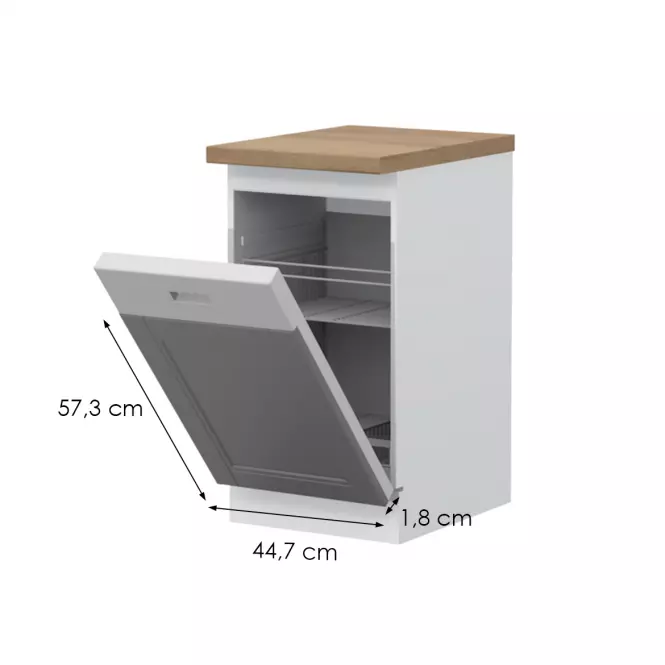 Dvierka na umývačku Tara K45d/4 graphite mat
