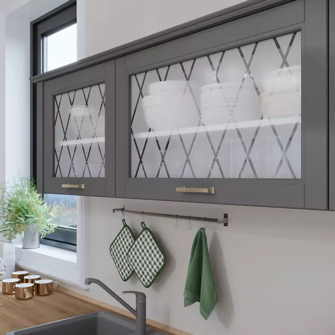 Kuchynská skrinka Tara V7-45-1ks/4 graphite mat,4