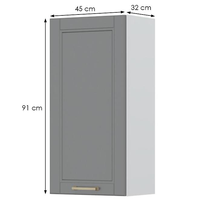 Kuchynská skrinka Tara V9-45-1k/4 graphite mat