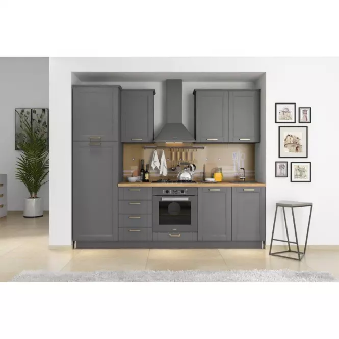 Kuchynská skrinka Tara R-60-3fs/4 standard graphite mat