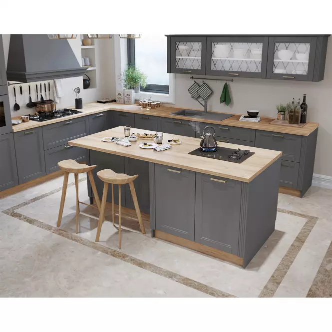 Kuchynská skrinka Tara R-40-4mbox/4 4s graphite mat