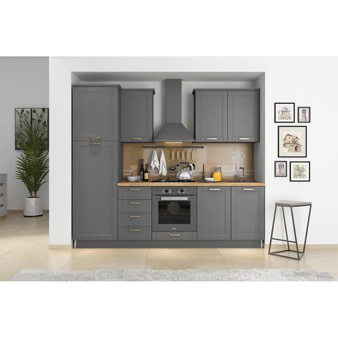 Kuchynská skrinka Tara R-60-3fms/4 graphite mat
