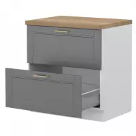 Kuchynská skrinka Tara R-80-2mbox/4 2s graphite mat