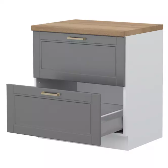 Kuchynská skrinka Tara R-80-2mbox/4 2s graphite mat