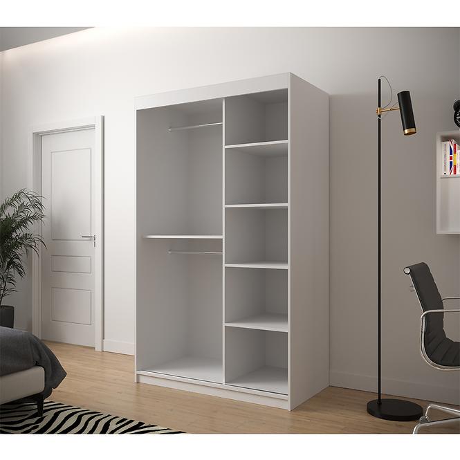 Skriňa Heksagon 1 120 biela/biela