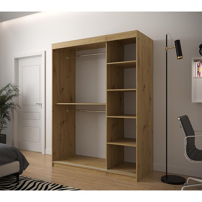 Skriňa Heksagon 1 150 dub artisan/biela