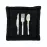 Podsedák MODERN čierna 42x42+8