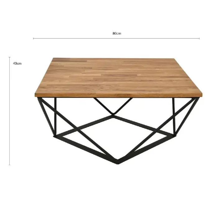 Konferenčný stolík Webb 80X80X40CM dub 638836,3