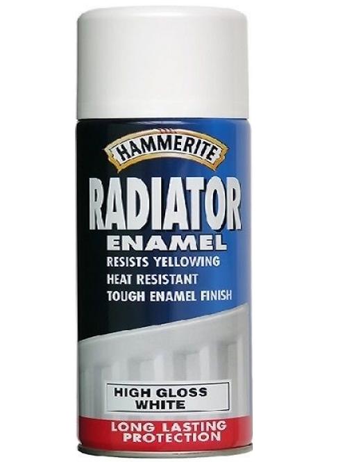 HAMMERITE Sprej na radiátor hladký biely 400 ml
