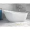 Vaňa Melody 150/80 + sifón klik-klak zlatý s prepadom slim zlatá,5
