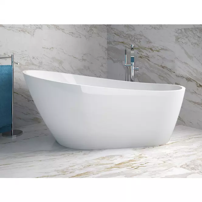 Vaňa Melody 170/80 + sifón klik-klak zlatý s prepadom slim zlatá,5