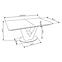 Rozkladací stôl Valentino 160/220x90cm Popolavý/Svetlý – Popolavý/Zlatá,6
