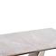 Rozkladací stôl Valentino 160/220x90cm Popolavý/Svetlý – Popolavý/Zlatá,7