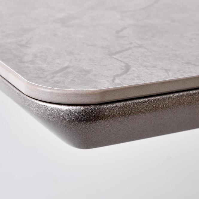 Rozkladací stôl Valentino 160/220x90cm Popolavý/Svetlý – Popolavý/Zlatá