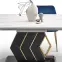 Rozkladací stôl Vincenzo 160/200x90cm Mdf/Oceľ – Biely/Čierna,11