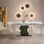 Rozkladací stôl Vincenzo 160/200x90cm Mdf/Oceľ – Biely/Čierna,17