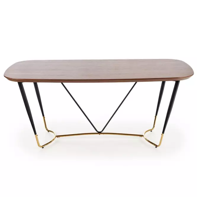 Stôl Manchester 180 Mdf/Oceľ – Orech/Zlatá