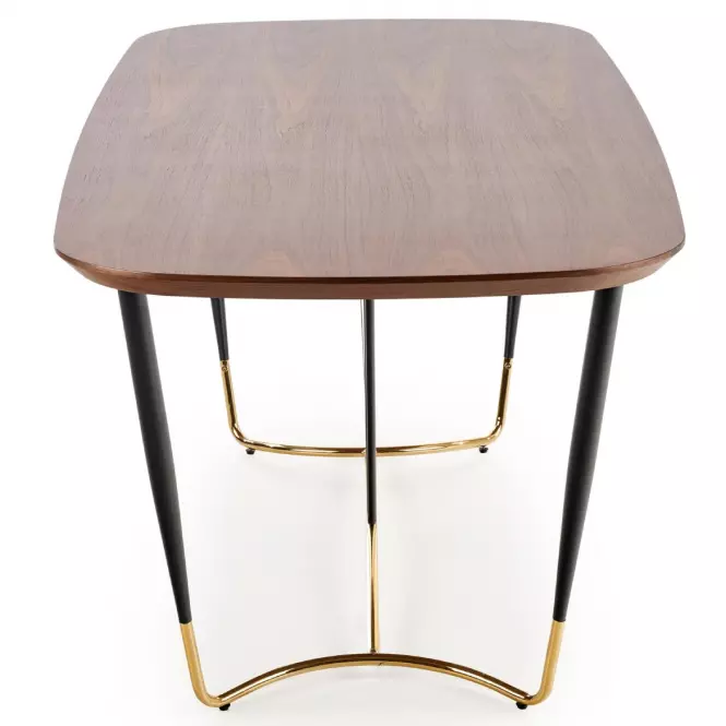 Stôl Manchester 180 Mdf/Oceľ – Orech/Zlatá