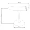Stôl Denver 80 Mdf/Oceľ – Biely Marmur/Biely,3
