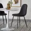 Stôl Denver 80 Mdf/Oceľ – Biely Marmur/Biely,9