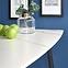 Stôl Marco 120x70 Sklo/Mdf/Oceľ – Biely/Čierna,10