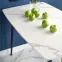 Stôl Marco 120x70 Sklo/Mdf/Oceľ – Biely/Čierna,12