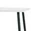 Stôl Marco 120x70 Sklo/Mdf/Oceľ – Biely/Čierna,6