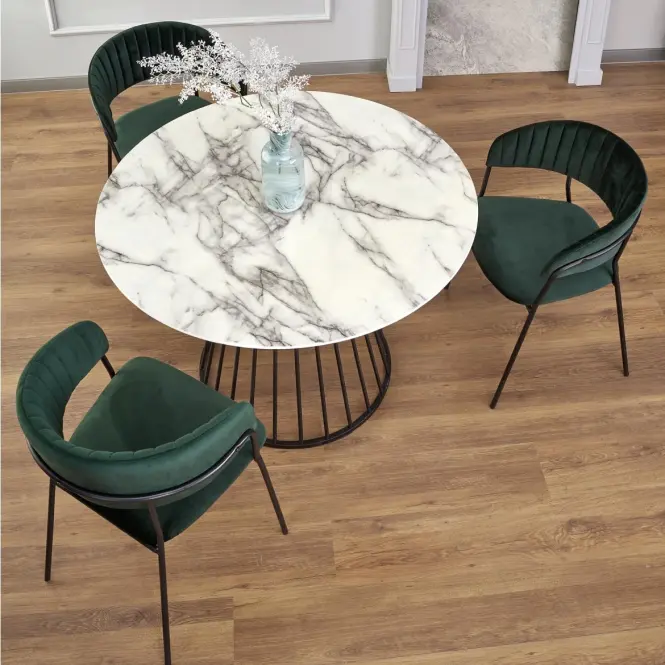 Stôl Brodway 110 Mdf/Oceľ – Biely/Čierna,9
