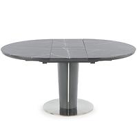 Rozkladací stôl Ricardo 120/160x120cm Popolavý/Marmur/Tmavé Popolavý