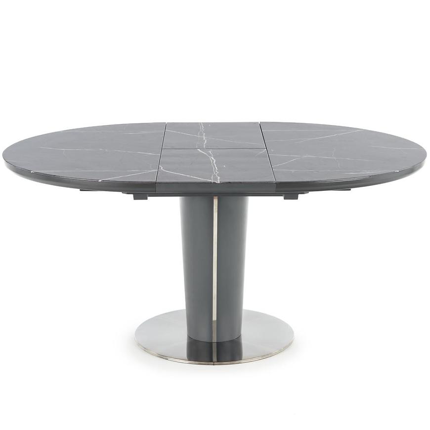 Rozkladací stôl Ricardo 120/160x120cm Popolavý/Marmur/Tmavé Popolavý