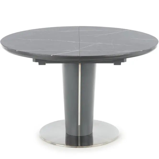 Rozkladací stôl Ricardo 120/160x120cm Popolavý/Marmur/Tmavé Popolavý,2