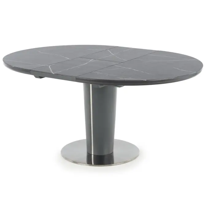 Rozkladací stôl Ricardo 120/160x120cm Popolavý/Marmur/Tmavé Popolavý,3
