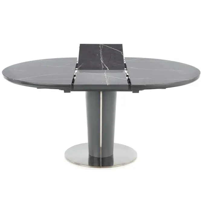 Rozkladací stôl Ricardo 120/160x120cm Popolavý/Marmur/Tmavé Popolavý,7