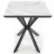 Rozkladací stôl Diesel 160/200x90cm Biely Marmur/Tmavé Popolavý/Čierna,3