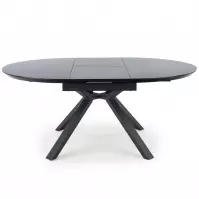 Rozkladací stôl Vertigo 130/180x130cm Čierna Marmur/Čierna