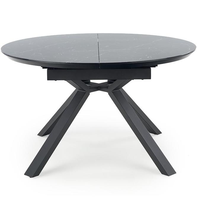 Rozkladací stôl Vertigo 130/180x130cm Čierna Marmur/Čierna,2