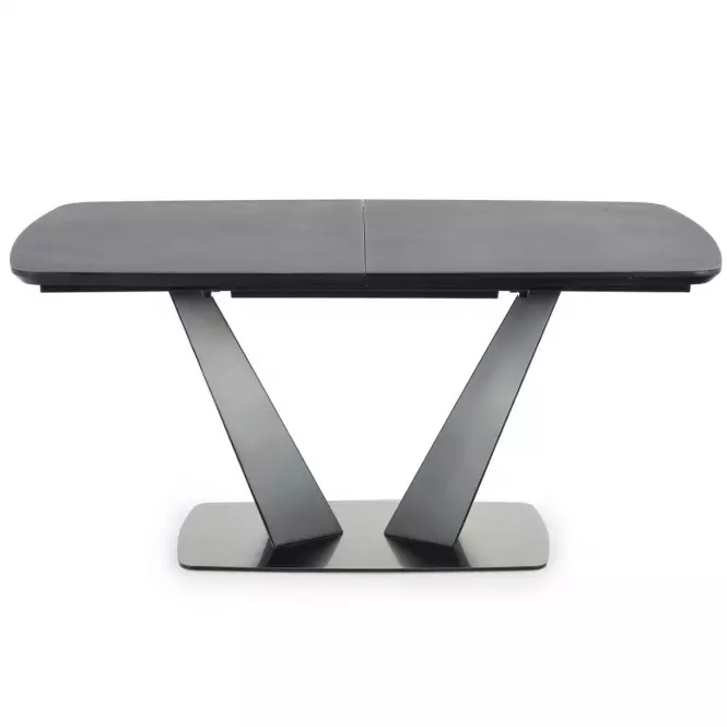 Rozkladací stôl Fangor 160/220x90cm Tmavé Popolavý/Čierna