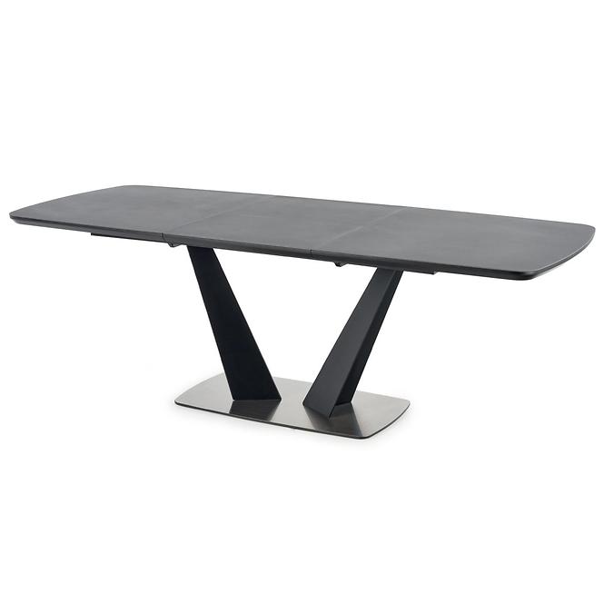 Rozkladací stôl Fangor 160/220x90cm Tmavé Popolavý/Čierna