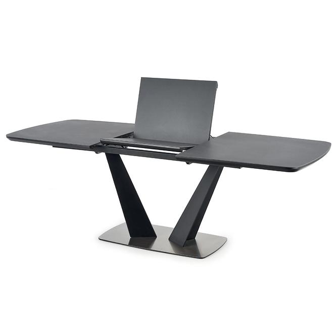 Rozkladací stôl Fangor 160/220x90cm Tmavé Popolavý/Čierna