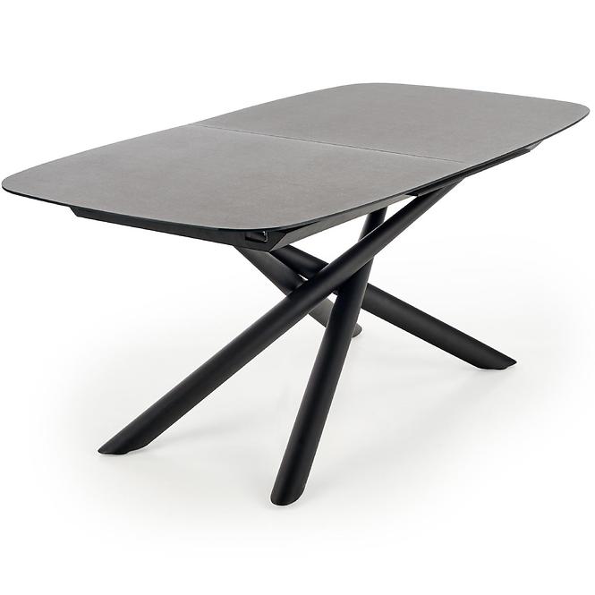 Rozkladací stôl Capello 180/240x95cm Sklo/Oceľ – Tmavé Popolavý/Čierna