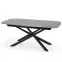 Rozkladací stôl Capello 180/240x95cm Sklo/Oceľ – Tmavé Popolavý/Čierna,3