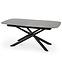 Rozkladací stôl Capello 180/240x95cm Sklo/Oceľ – Tmavé Popolavý/Čierna,3
