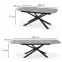 Rozkladací stôl Capello 180/240x95cm Sklo/Oceľ – Tmavé Popolavý/Čierna,5