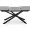 Rozkladací stôl Capello 180/240x95cm Sklo/Oceľ – Tmavé Popolavý/Čierna,7