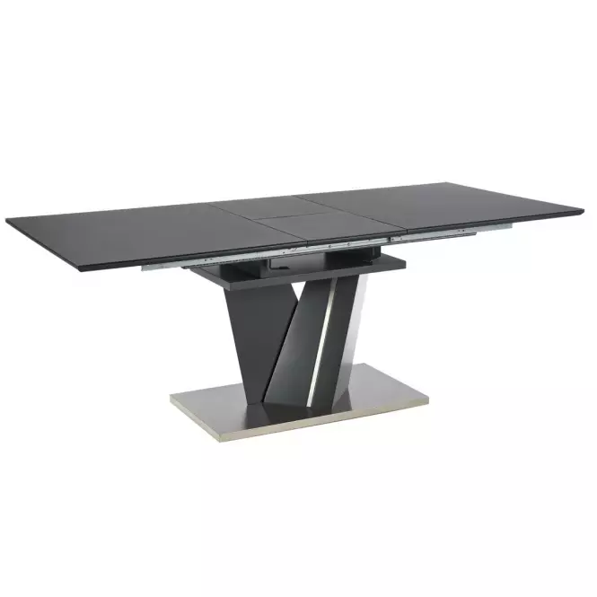 Rozkladací stôl Salvador 160/200x90cm Tmavé Popolavý/Tmavé Popolavý